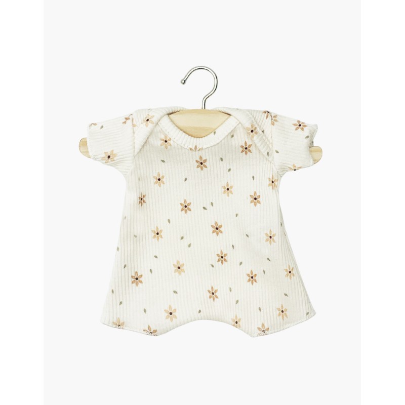 BODY SHORTY EN BORD COTE FLEURS D'HIVER POUR BABIES - MINIKANE