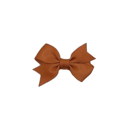 BARRETTE NOEUD CARAMEL -...