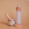 BIBERON DE LAIT, PETIT POT CEREALES ET SA CUILLERE - TINY HARLOW
