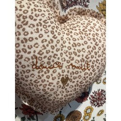 COEUR MUSICAL GAZE DE COTON LEOPARD - ATELIER WAGRAM