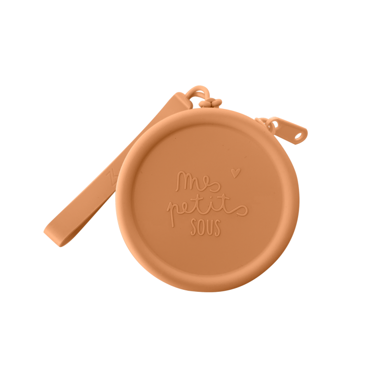 PORTE MONNAIE EN SILICONE CAMEL - ZAKUW