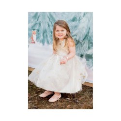 ROBE DE SOIREE GOLDEN GLAM PARTY DRESS 5-6 ANS - GREAT PRETENDERS