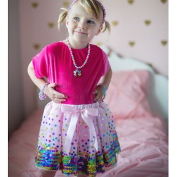 TUTU PARTY FUN SEQUINS SKIRT NEON 4-6 ANS - GREAT PRETENDERS