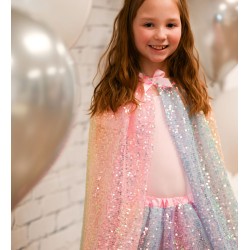 TUTU PASTEL MULTICOLORE OMBRE SEQUINS SKIRT 4-6 ANS - GREAT PRETENDERS