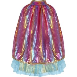 SET TUTU, MASQUE ET CAPE METALLIC OR ET ROSE 4-6 ANS - GREAT PRETENDERS