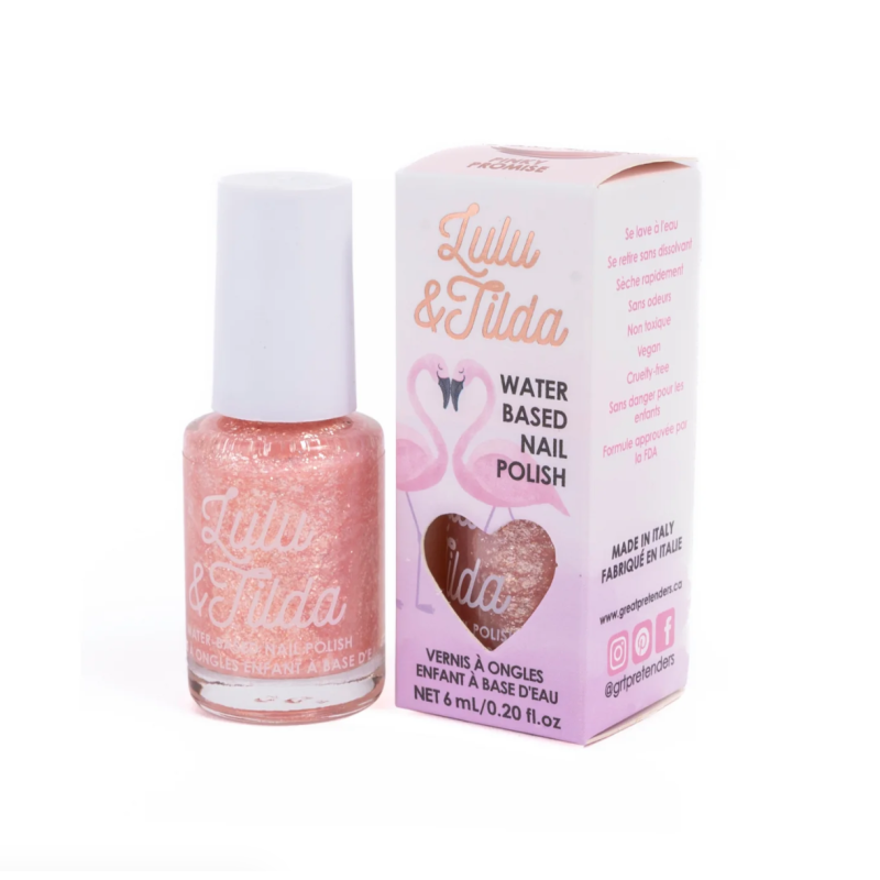 VERNIS A L'EAU PINKY PROMISE ROSE PAILLETE - GREAT PRETENDERS