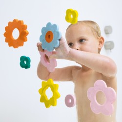PUZZLE DE BAIN FLEURS FLOWER POWER - QUUT