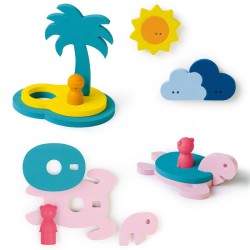 PUZZLE DE BAIN 3D L' ILE AUX TRÉSORS - QUUT