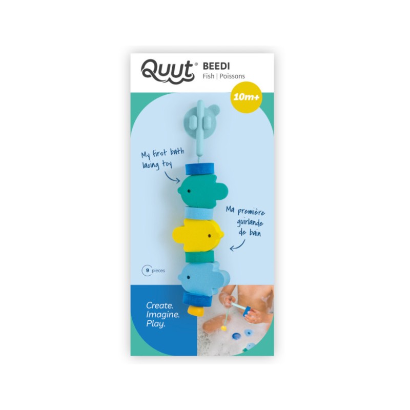 GUIRLANDE DE BAIN EN MOUSSE "POISSONS" - QUUT