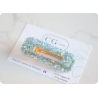 BARRETTE RECTANGLE ALU BLEU - CG HOME
