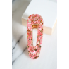 BARRETTE TRIANGLE PAILLETTES ROSE ET OR - CG HOME
