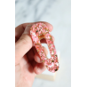 BARRETTE TRIANGLE PAILLETTES ROSE ET OR - CG HOME