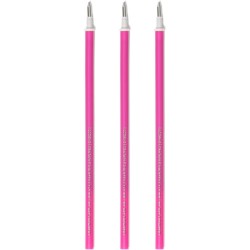 3 RECHARGES STYLO ENCRE GEL EFFACABLE ROSE - LEGAMI