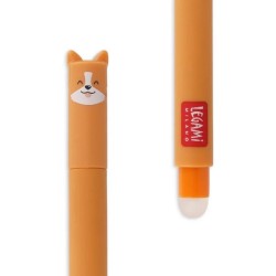 STYLO A ENCRE GEL EFFACABLE CHIEN CORGI - LEGAMI