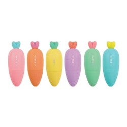 SET DE 6 MINI SURLIGNEURS CAROTTES CARRATE TEAM - LEGAMI