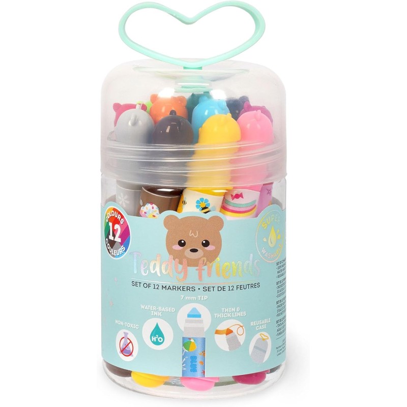 BOITE DE 12 FEUTRES OURSON - LEGAMI