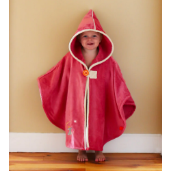 CAPE DE BAIN FAON FRAISE - L'OISEAU BATEAU