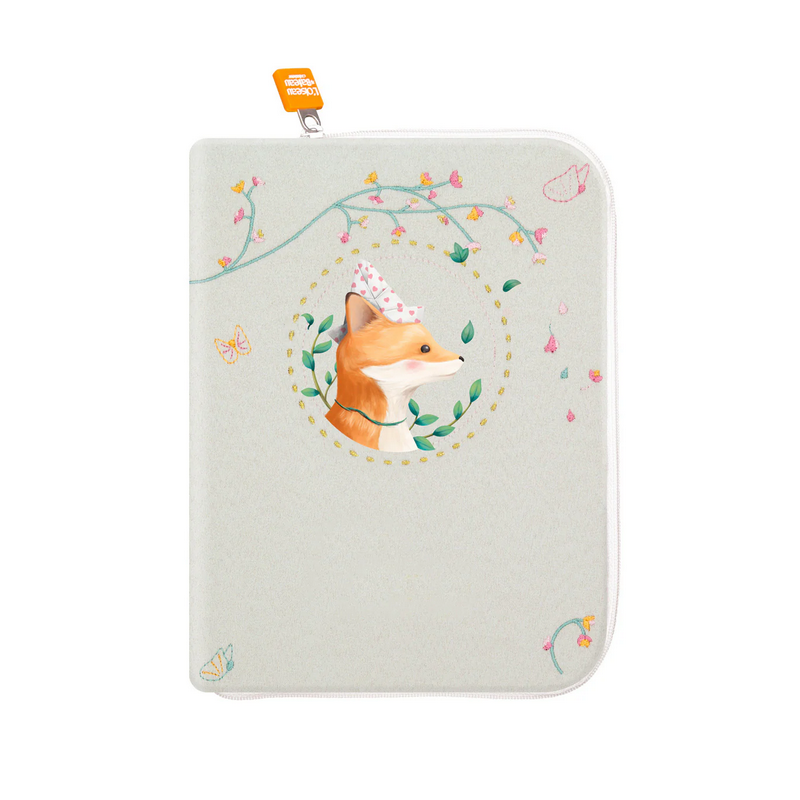 PROTÈGE CARNET DE SANTÉ RENARD CHAPEAU - L'OISEAU BATEAU
