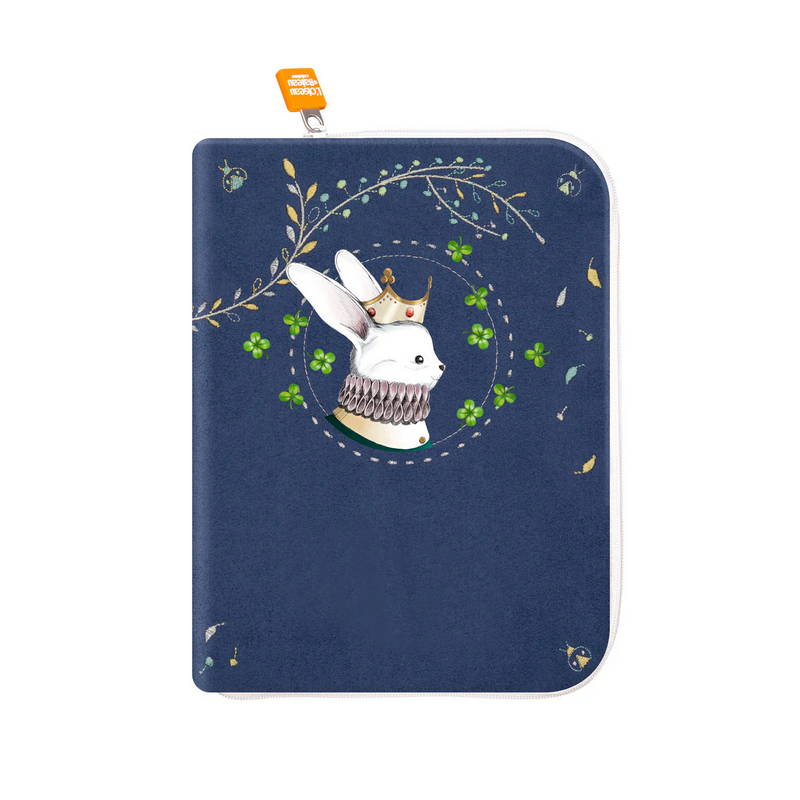 PROTÈGE CARNET DE SANTÉ LAPIN COURONNE - L'OISEAU BATEAU