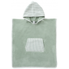 PONCHO VERT DE GRIs RAYÉ 3/5ANS - BBandCO