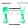 COUVERTS D'APPRENTISSAGE TURQUOISE - GRABEASE