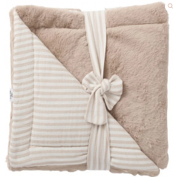 COUVERTURE LUXE RAYÉ GALET SOFT STRIPES - BB AND CO