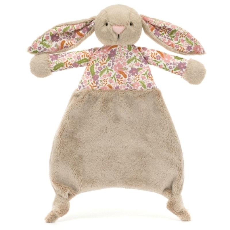 BLOSSOM BUNNY BEIGE PETAL COMFORTER - JELLYCAT