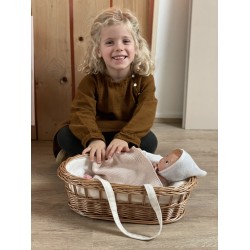 COUFFIN OSIER ET SA COUVERTURE EN TRICOT - EGMONT