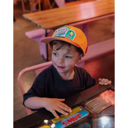 CASQUETTE PATCHY ORANGE 6 ANS+- HELLO HOSSY