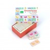 DOMINOS EN BOIS REVERSIBLES FRUITS ET LEGUMES - SARAH BETZ - VILAC
