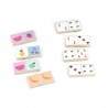 DOMINOS EN BOIS REVERSIBLES FRUITS ET LEGUMES - SARAH BETZ - VILAC