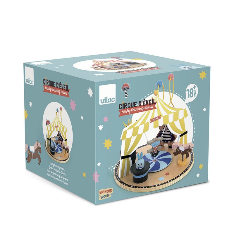 JEU D'EVEIL LE CIRQUE EN BOIS EARLY LEARNING TOY CIRCUS - VILAC