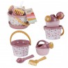 SET DE PLAGE ROSE SUNNY FLOWERS 5 PIECES - LITTLE DUTCH