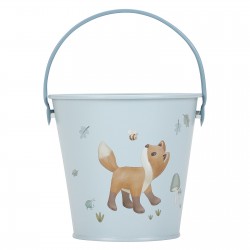 SEAU METAL BLEU FOREST FRIENDS - LITTLE DUTCH