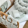 TROUSSE DE TOILETTE RAYEE VERT DE GRIS - BB AND CO