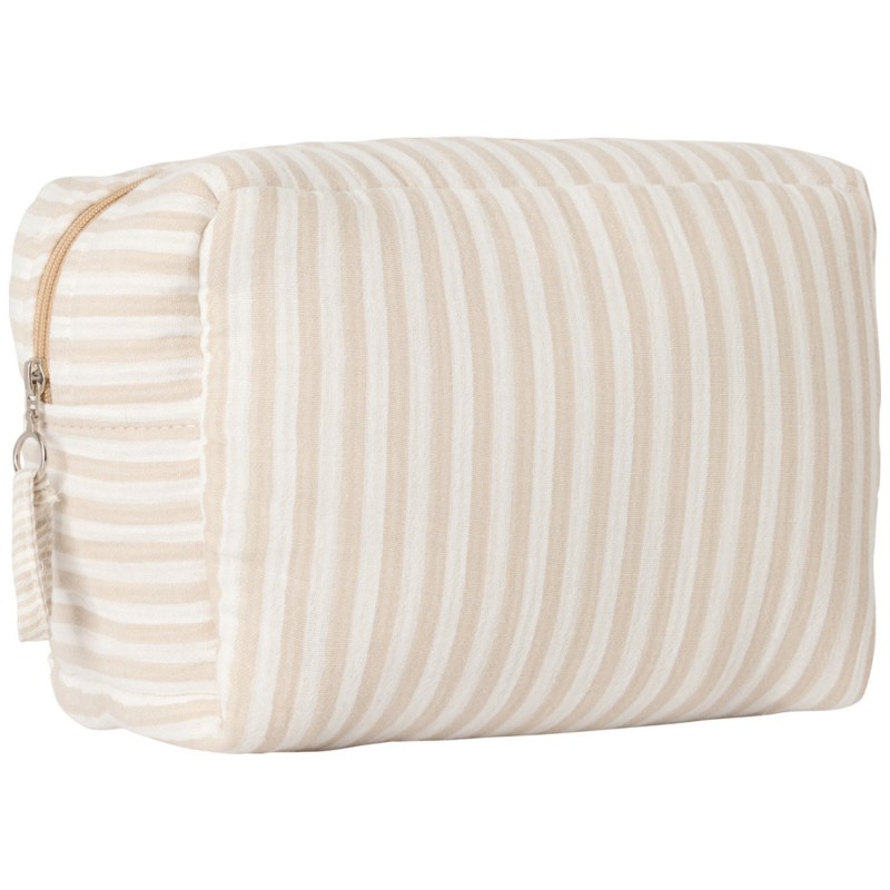 TROUSSE DE TOILETTE RAYEE GALET - BB AND CO