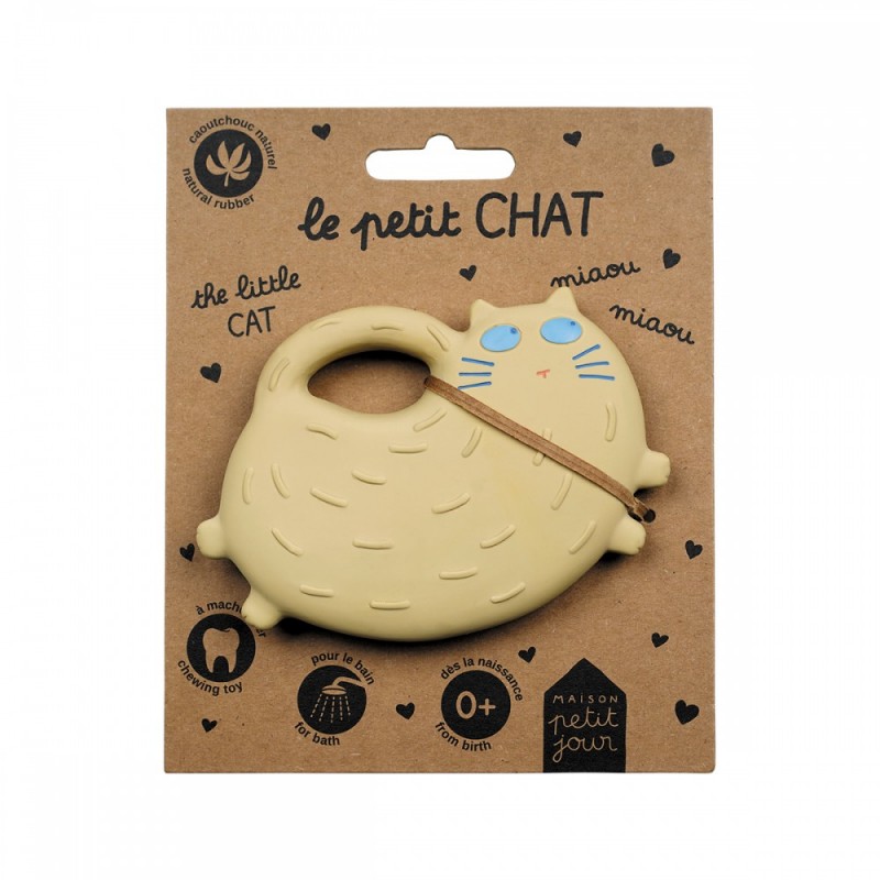 ANNEAU DE DENTITION CAOUTCHOUC CHAT - PETIT JOUR