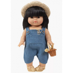 SALOPETTE ANTONIN EN JEANS BLEU - MINIKANE