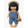 SALOPETTE ANTONIN EN JEANS BLEU - MINIKANE