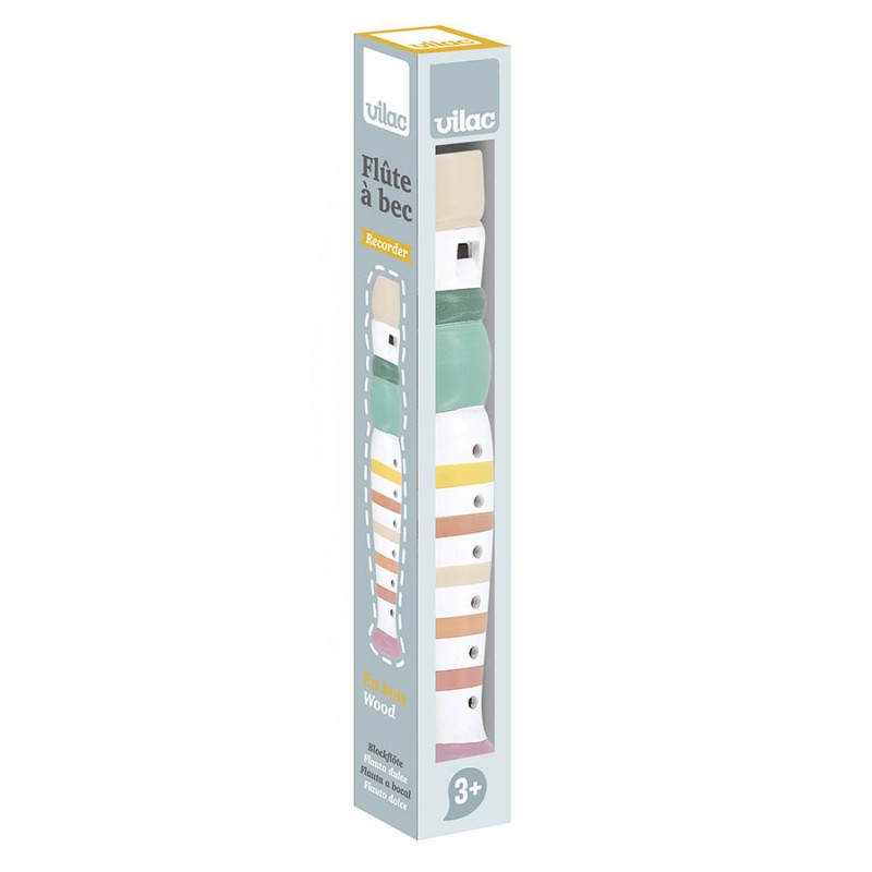 FLUTE EN BOIS RAYEE MULTICOLORE - VILAC