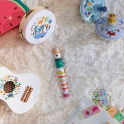 FLUTE EN BOIS RAYEE MULTICOLORE - VILAC