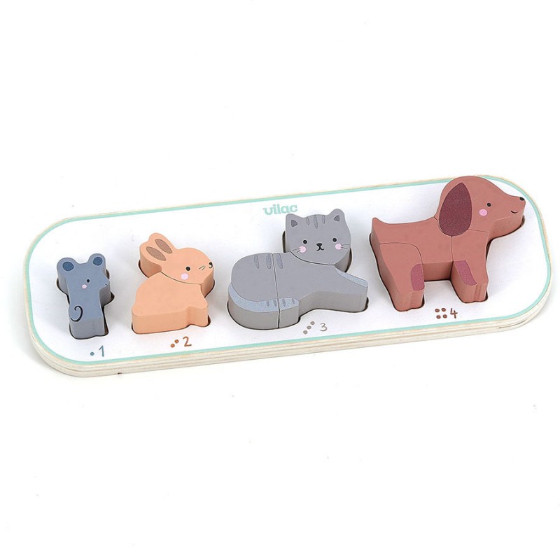 J'APPRENDS A COMPTER LES ANIMAUX EN BOIS - SARAH BETZ - VILAC