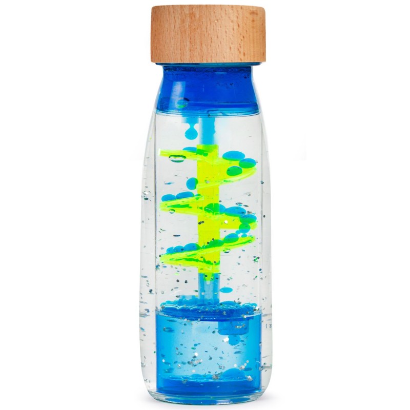 BOUTEILLE SENSORIELLE MOVE SPIRALE BLUE - PETIT BOUM