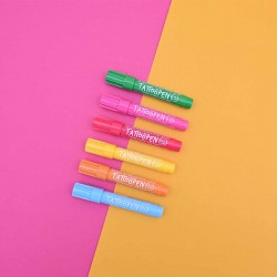 TATOO PEN BLEU CLAIR