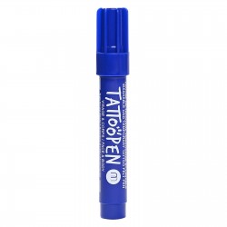 TATTOO PEN  BLEU FONCE -...