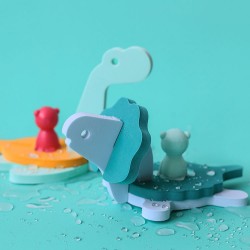 PUZZLE DE BAIN 3D MONDE DES DINOSAURES - QUUT