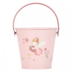SEAU METAL FAIRY GARDEN ROSE - LITTLE DUTCH