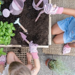 SET D' OUTILS DE JARDIN FAIRY GARDEN ROSE - LITTLE DUTCH