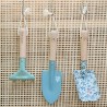 SET D' OUTILS DE JARDIN FOREST FRIENDS BLEU - LITTLE DUTCH