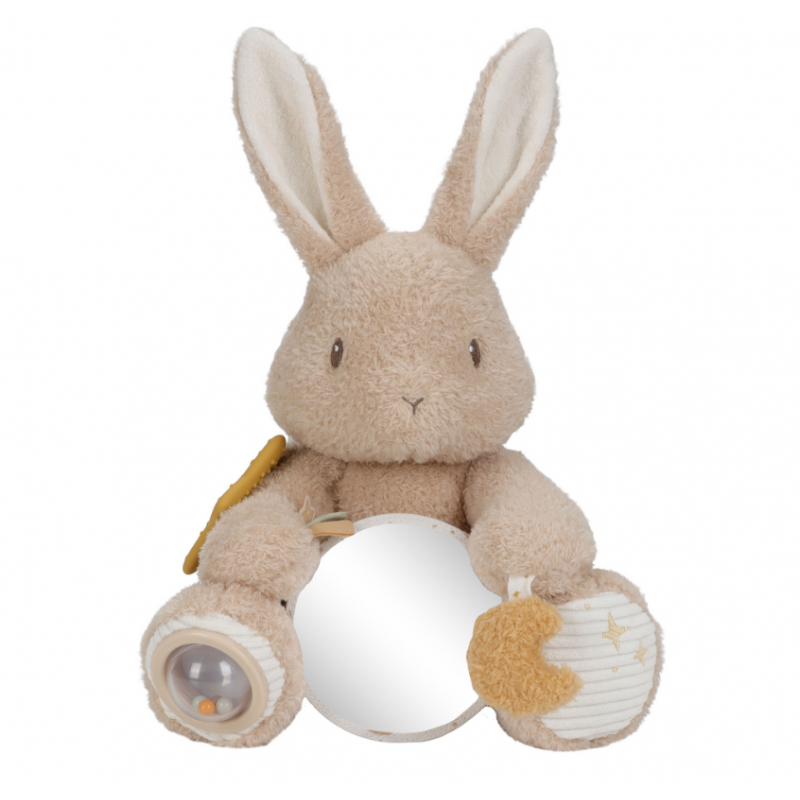PELUCHE D'ACTIVITES LAPIN NEWBORN - LITTLE DUTCH